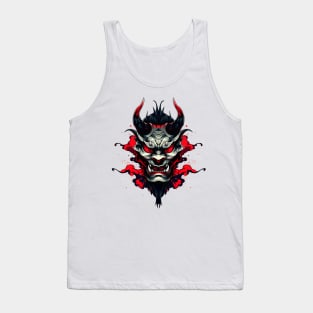 Summon the Demon: Bearded Oni Design Tank Top